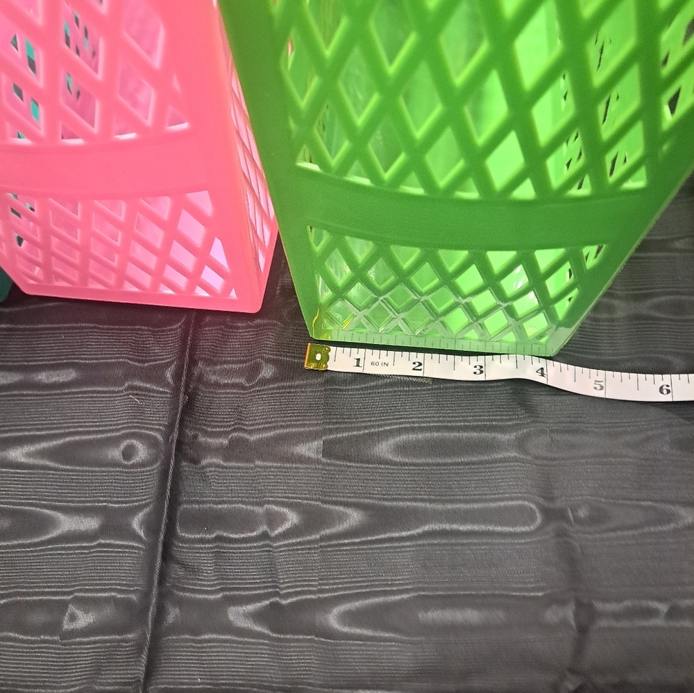 Ashland Pink and Green Mesh Tote Set - Picture 9 of 10